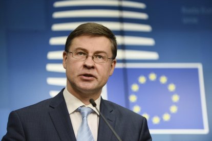 Valdis Dombrovskis, vicepresidente económico de la Comisión Europea