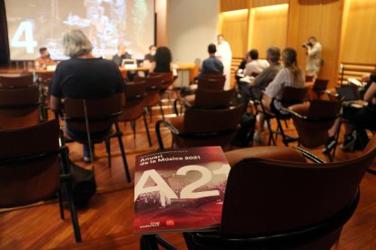 Presentación ayer en Barcelona del Anuari de la Música 2021.
