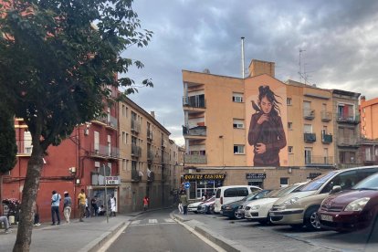 Vista de la cruïlla dels carrers Boters i Tallada, al Barri Antic.