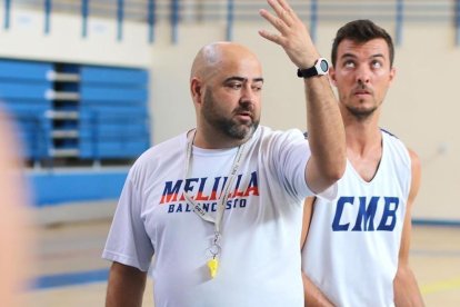 Jordi Ribas, durante su etapa en el Melilla baloncesto.