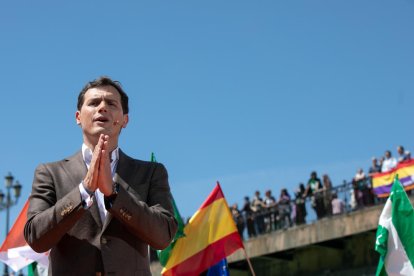 El líder de Ciudadanos, Albert Rivera, ayer, en Sevilla.