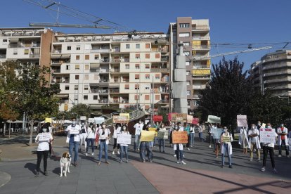 Los MIR se concentraron en la plaza Ricard Viñes a las 10.30 horas.