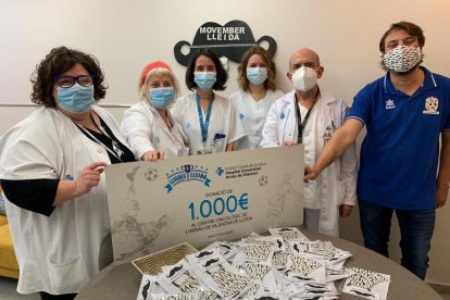 La donació de Lligues Lleida serveix per difondre la campanya de Movember Lleida.