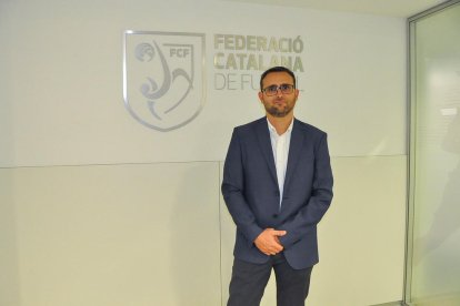 Josep Maria Espasa, ahir a la seu federativa.