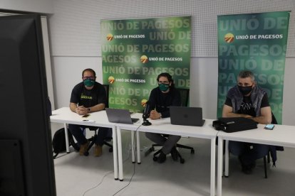 Unió de Pagesos de Lleida va seguir l’escrutini electoral des de la seu de Cappont.