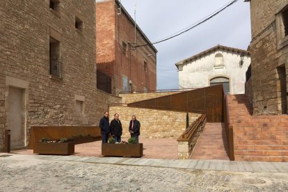 Les obres de millora de la plaça Abadia.