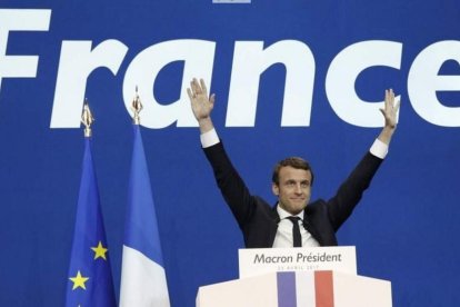 Macron, presidente de Francia según los sondeos