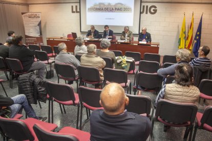 Imatge de la primera jornada de la Setmana Agrària de Bellpuig.