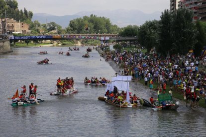 Una de les barques que van ser premiades aquest any per l’originalitat en la construcció.