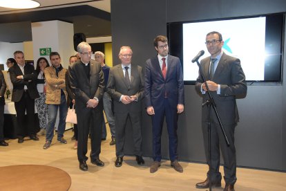 L'acte d'inauguració de la nova oficina de CaixaBank a La Seu d'Urgell