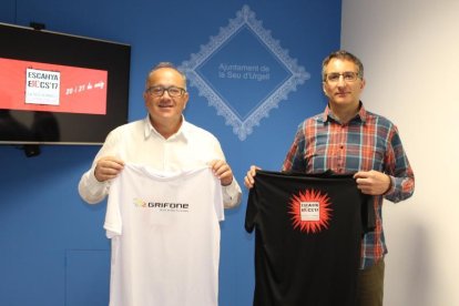 El regidor d’Esports, Isidor Alberich, i el director d’esports David Vallvé, ahir.
