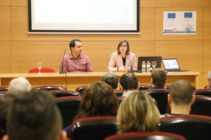 Un moment de la jornada celebrada a la Cambra de Comerç.