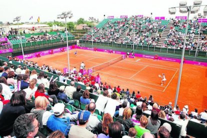 Las pistas del CT Lleida han acogido Copas Davis y Copas Federación, en la imagen.