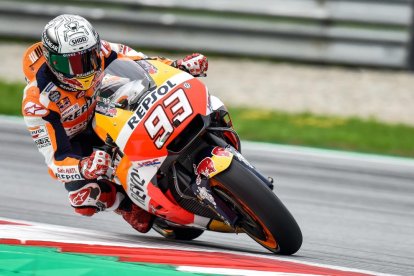 Marc Màrquez, segundo en Austria tras una épica batalla con Dovizioso