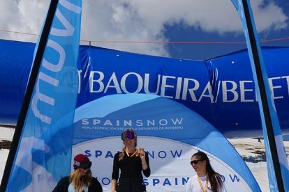 Alba Terés, campiona estatal de snowboard