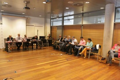 Imatge d’arxiu d’un consell de govern de la Universitat de Lleida.