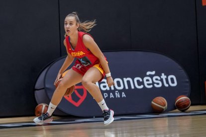 Anna Prim, durante la última concentración de la sub-17.