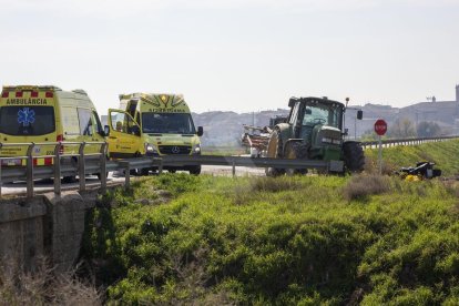 El accidente se ha producido a la salida de Anglesola por la C-53.