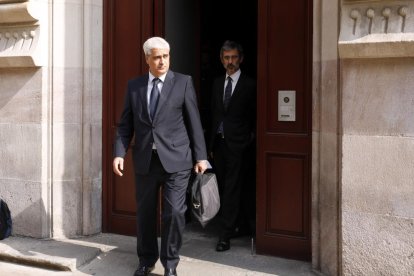 L’exconseller Germà Gordó sortint de declarar del Tribunal Superior de Justícia de Catalunya.