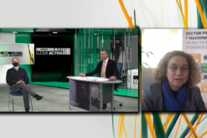 Un momento del programa de Josep Maria Sanuy en Lleida TV.