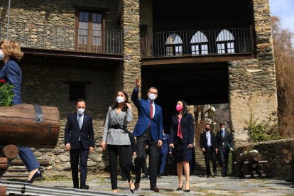 Los reyes de España durante su visita a Andorra.
