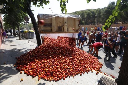 Imatge d’una de les últimes protestes d’agricultors per la crisi de preus.