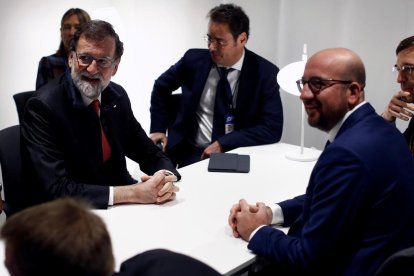 Rajoy i el primers ministre belga