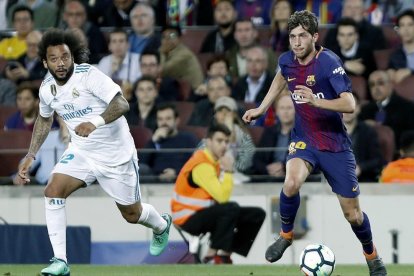 Marcelo y Marco Asensio, abatidos después de la derrota en un partido