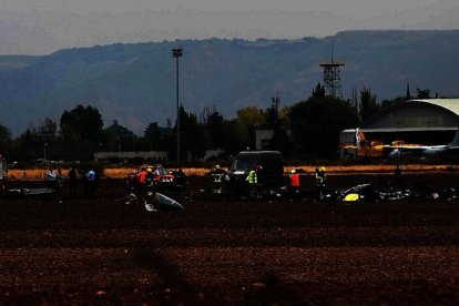 Muere un piloto al estrellarse su F-18
