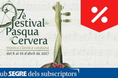 Cartell de la 7a edició del Festival de Pasqua de Cervera