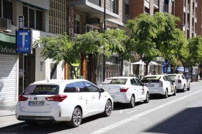 Imatge d’arxiu de la parada de taxis de l’avinguda Blondel.