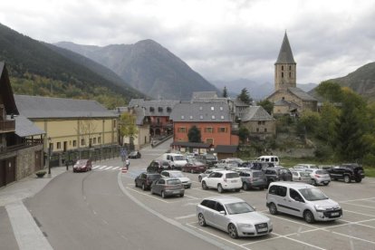 El centro urbano de Salardú, en Naut Aran.