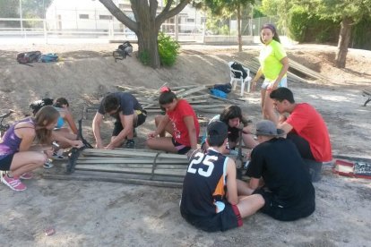 Los chicos de los campamentos en una pasada edición.