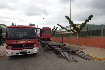 El accidente se produjo el jueves en el polígono Fondo de Litera.