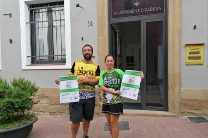 Sisco Piqué y Eugenia Puiggrós ayer durante la presentación.