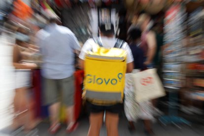 Imagen de un repartidor de Glovo.