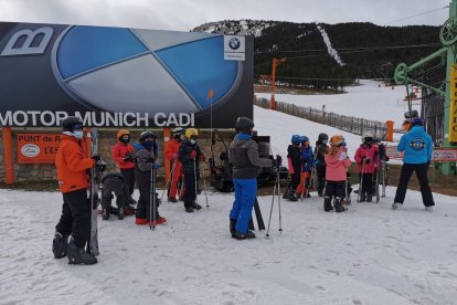 Escolars d’Oliana, a Port del Comte en la passada edició de l’Esport Blanc Escolar.