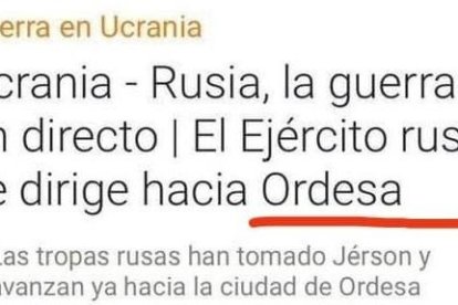 El ejército ruso va hacia Ordesa