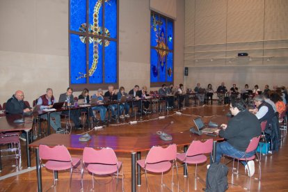 El consell general de la UdL va recuperar ahir la presencialitat.