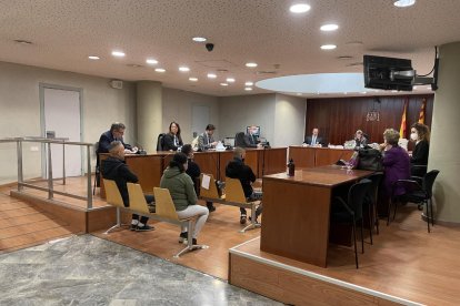 Imatge del judici ahir a l’Audiència de Lleida.