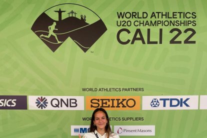 La leridana Berta Segura, ayer en Cali, donde se disputa el Mundial.