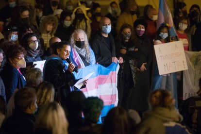 Una concentració el novembre passat a Lugo per denunciar una agressió transfòbica.