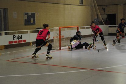 Victòria Porta, durant un partit aquesta temporada.