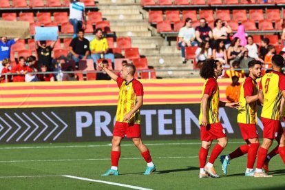 Gerard Deulofeu amb la selecció catalana.