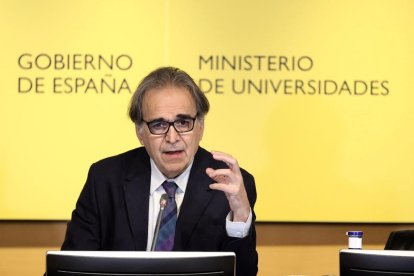 El ministre d'Universitats, Joan Subirats, presenta el nou esborrany d'avantprojecte de Llei Orgànica del Sistema Universitari.