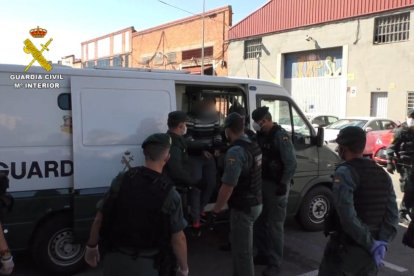 Operativo de la Guardia Civil en esta operación. 