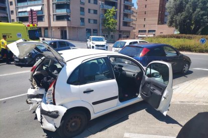 Els vehicles implicats en l'accident