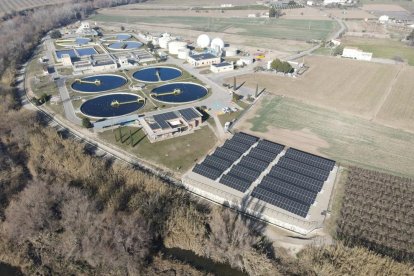 Vista de las instalaciones de la depuradora de Lleida.