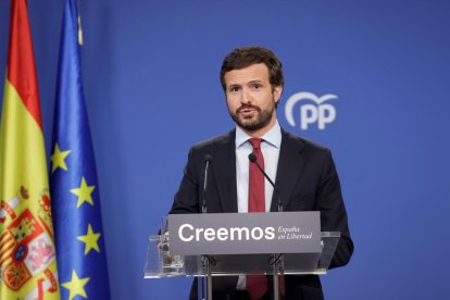 Pablo Casado, en una imagen de archivo, está contra las cuerdas en la peor crisis de la historia del PP.