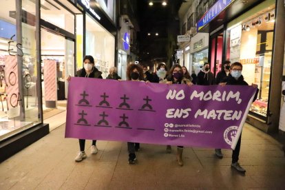 Imagen de archivo de una protesta contra la violencia machista. 